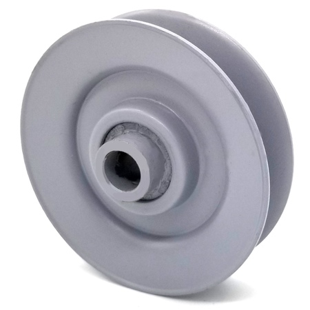 TERRE PRODUCTS V-Groove Idler Pulley - 2.75'' Dia.- 3/8'' Bore - Steel 35265050